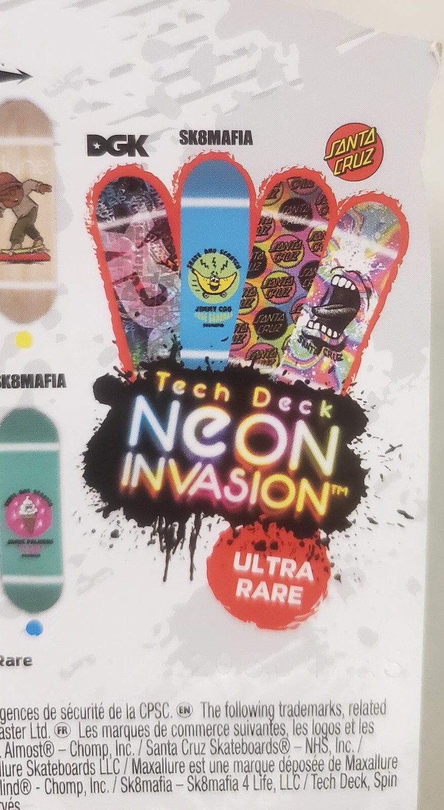 2023 Tech Deck Neon Invasion DGK Skateboards Ultra Rare Dirty Ghetto Kids