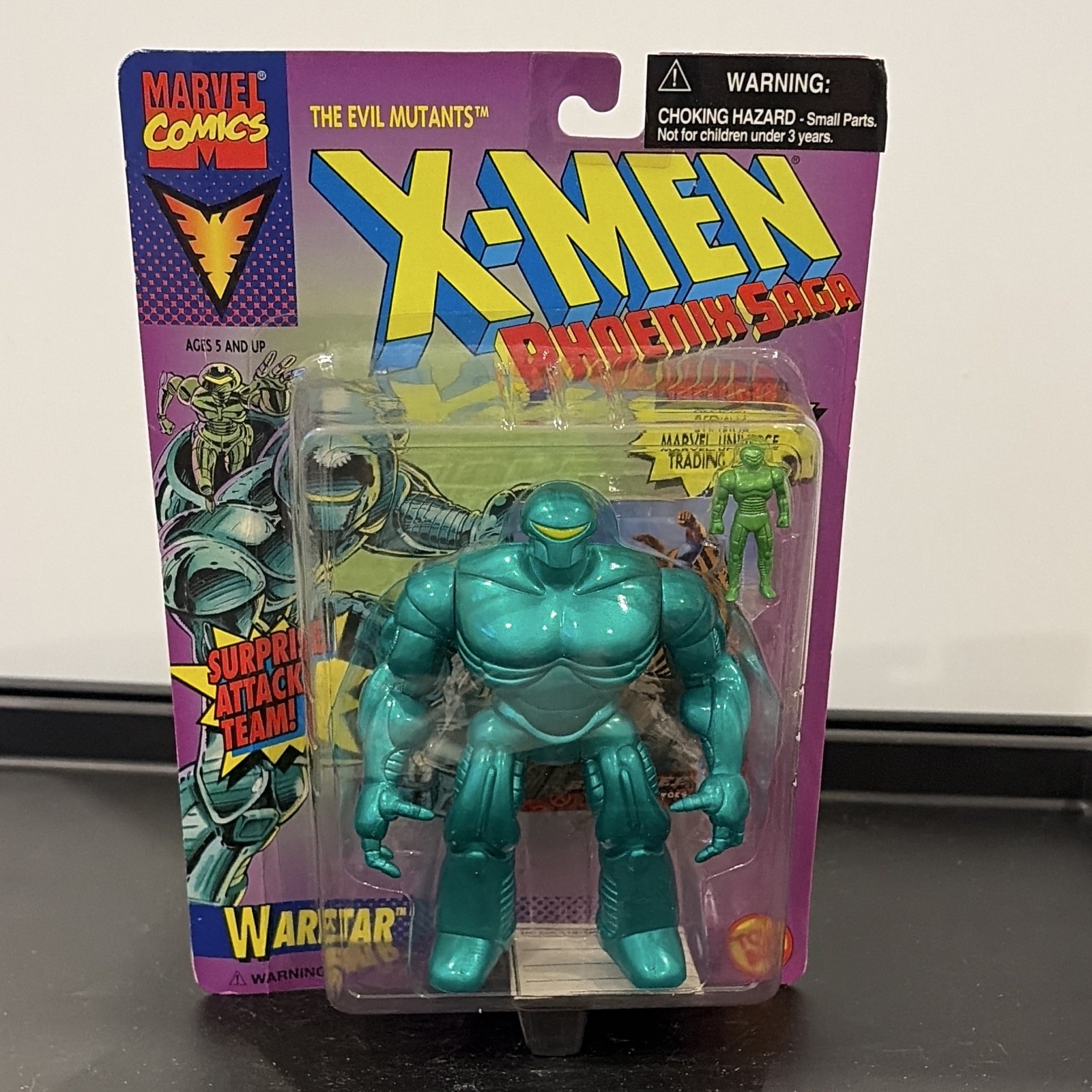 Toy Biz X-Men Phoenix Saga Warstar Action Figure Green Plastic w/ Trading Card