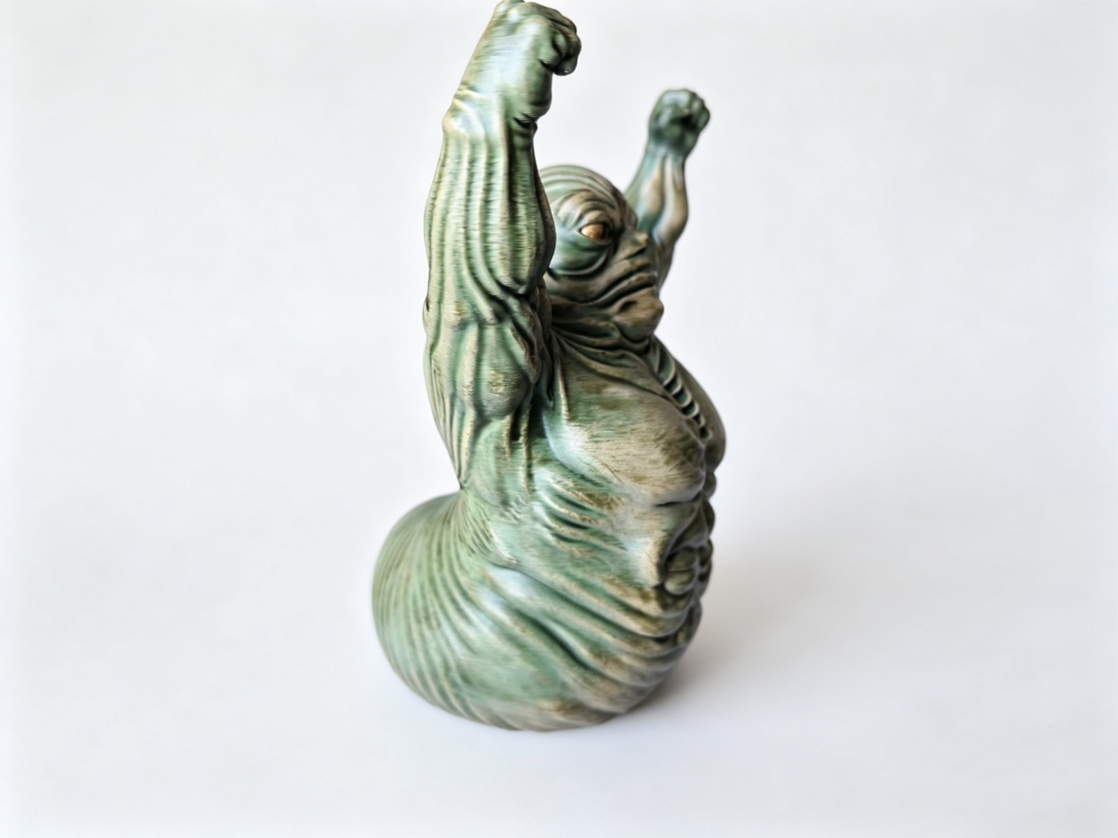 Custom Made Rotta the Hutt Inspired Figurine Hand Painted Collectible 14cm AU