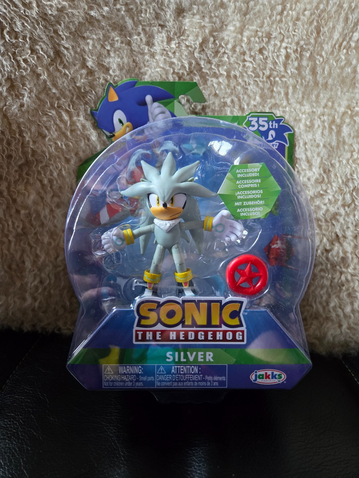 Jakks Pacific Sonic 35th Anniversary Silver SEALED Action Figure