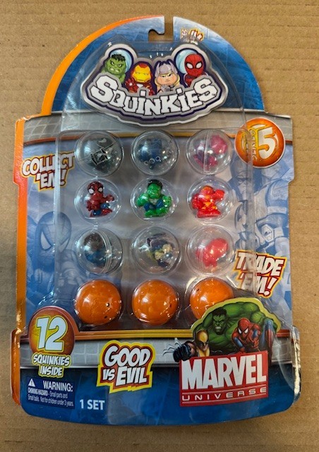 Marvel Universe 12 Pack Squinkies X Men Series 5 Wolverine Cyclops Storm Ice New