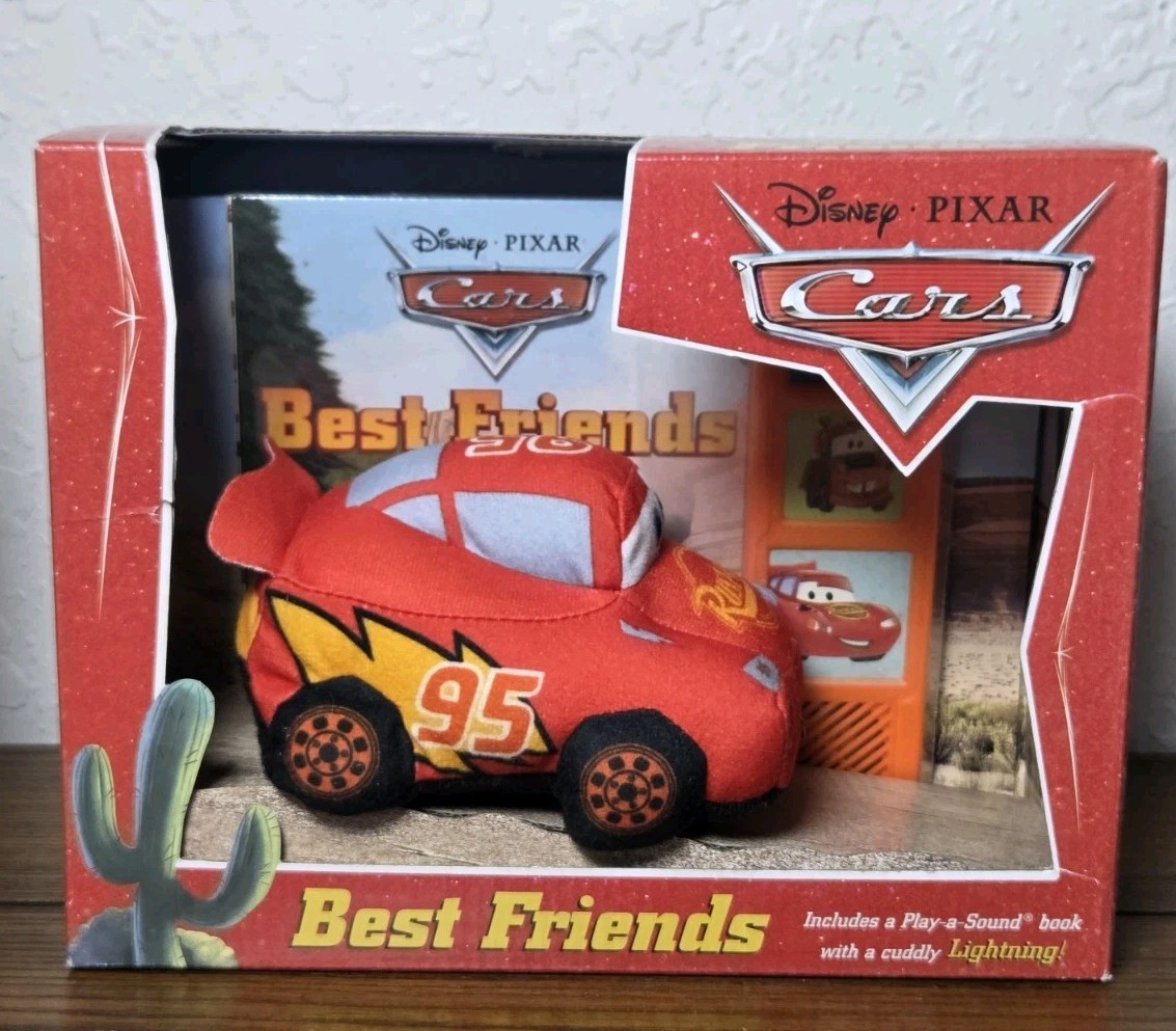 Disney Pixar Cars Play-a-Sound Plush Book Best Friends NEW Kids Toy Interactive