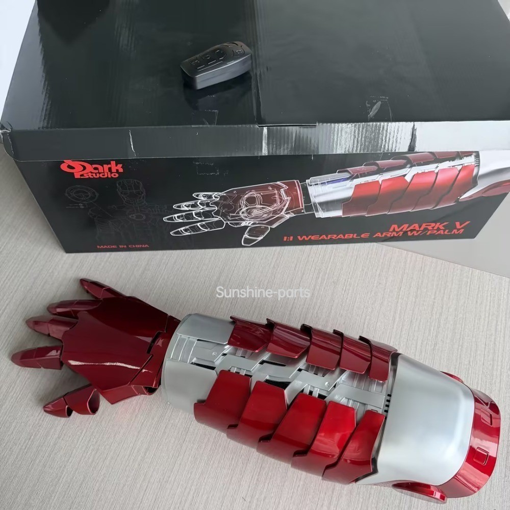 Iron Man Arm Armor w/Base Wearable Mech Arm Voice Touch Control Cosplay Props US