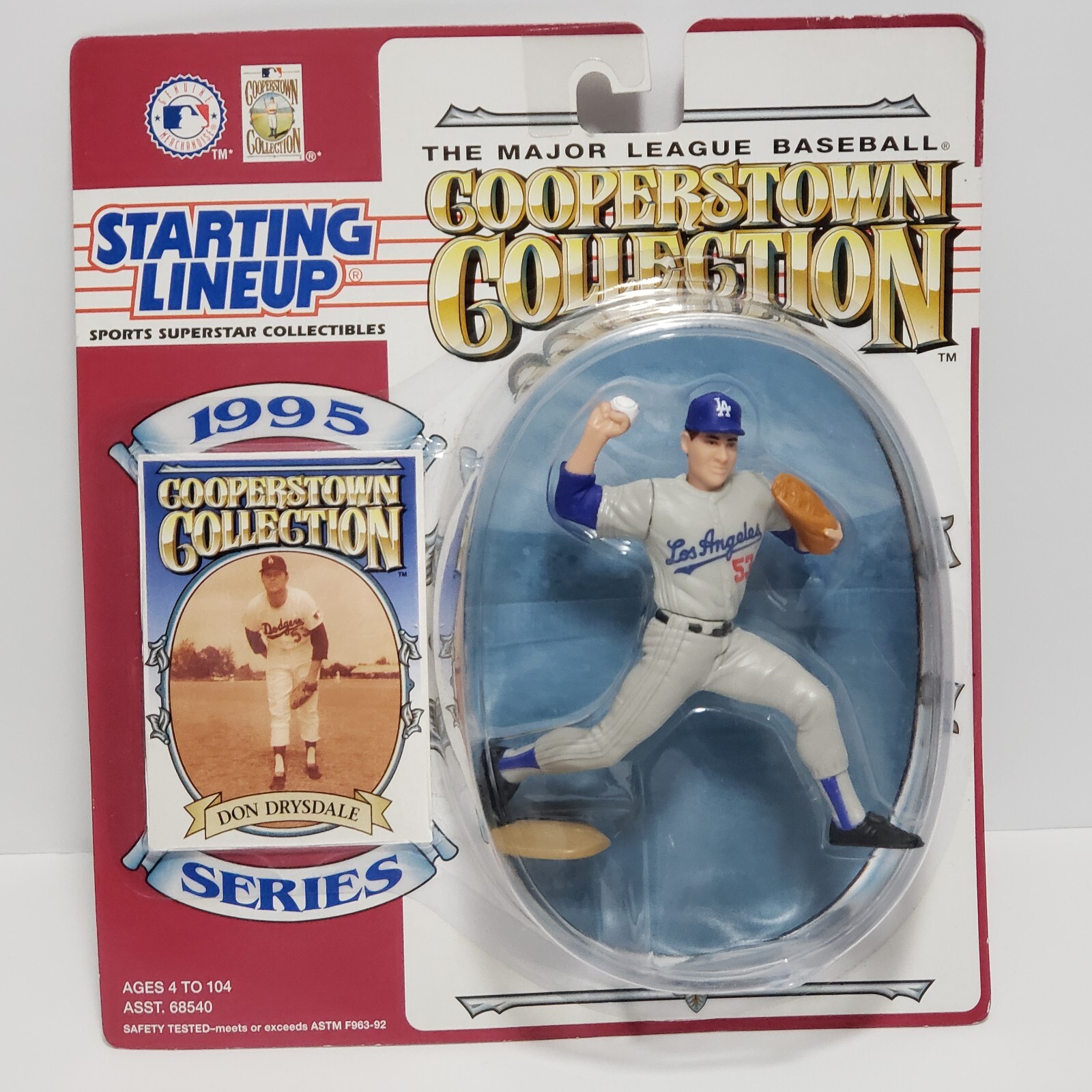Starting Lineup 1995 Cooperstown Collection MLB Los Angeles Dodgers Don Drysdale