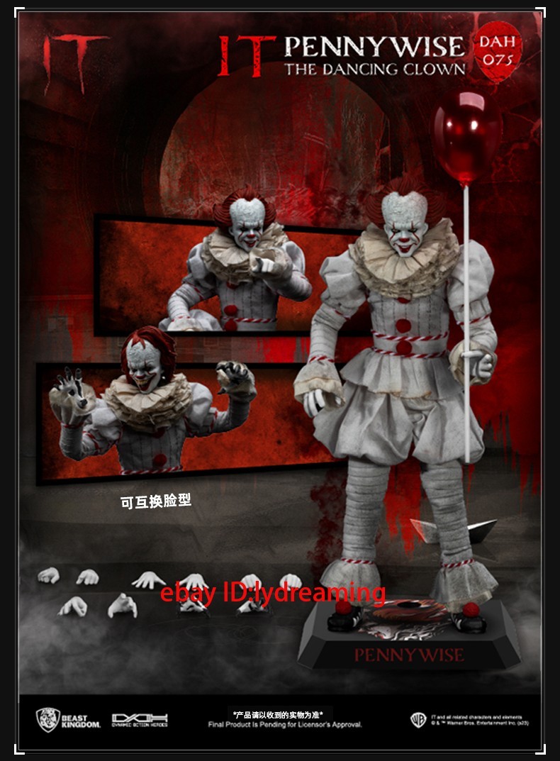 BEAST KINGDOM DAH-075 Stephen King’s IT Pennywise Limited Edition Action Figure
