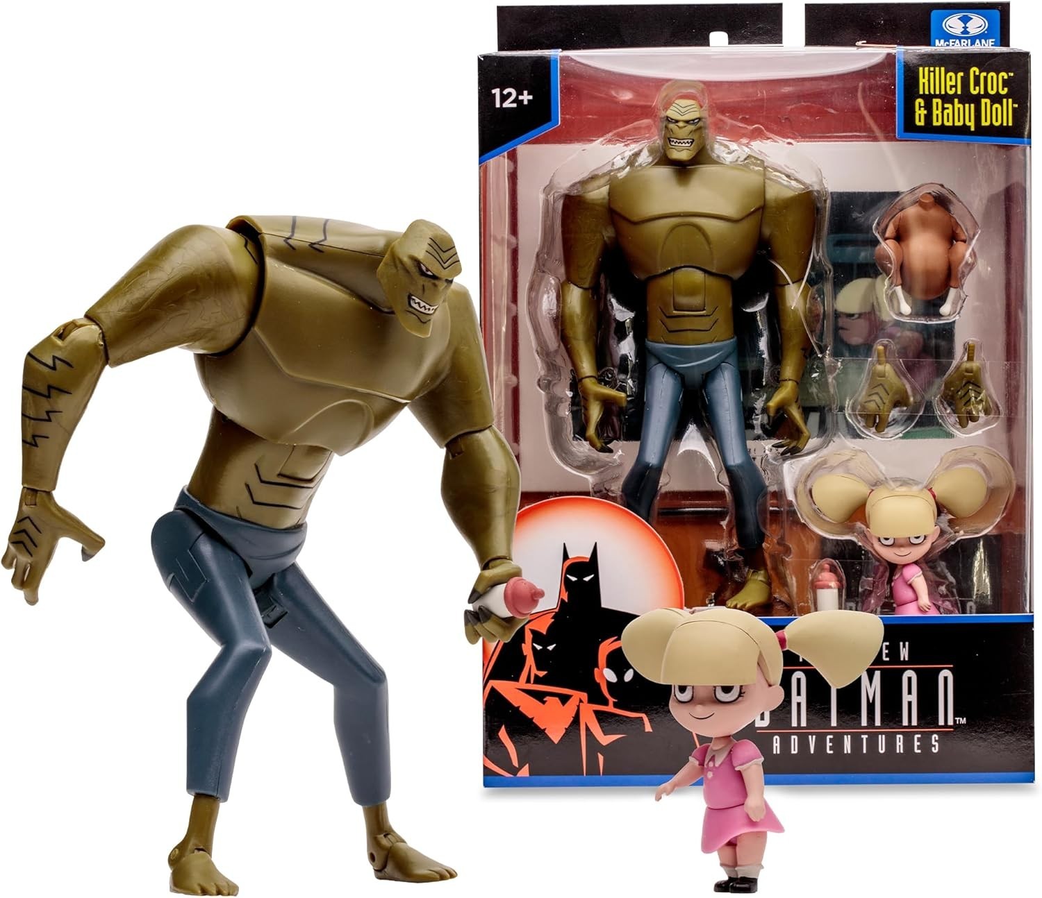McFarlane Toys The New Batman Adventures Killer Croc & Baby Doll NEW