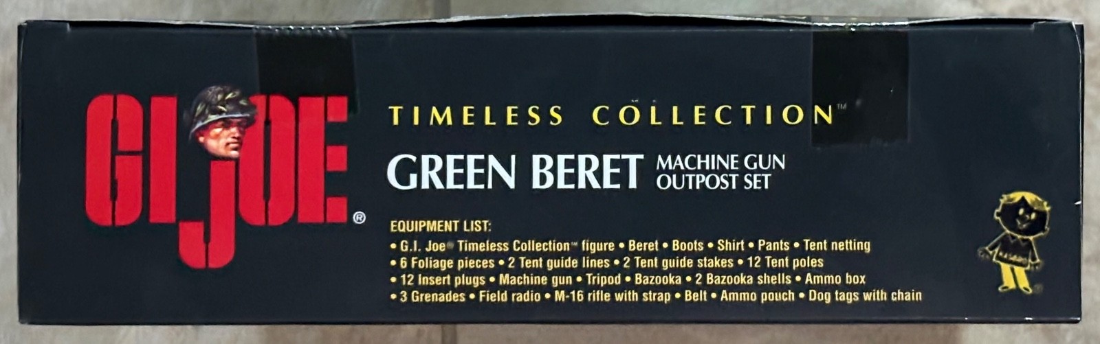 GI Joe – Timeless Collection – Green Beret Machine Gun Outpost Set – 12″ New