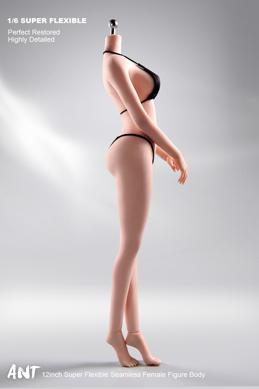 1:6 Pale Skin Medium Breast Female Makeup Seamless Figure Body With detail model