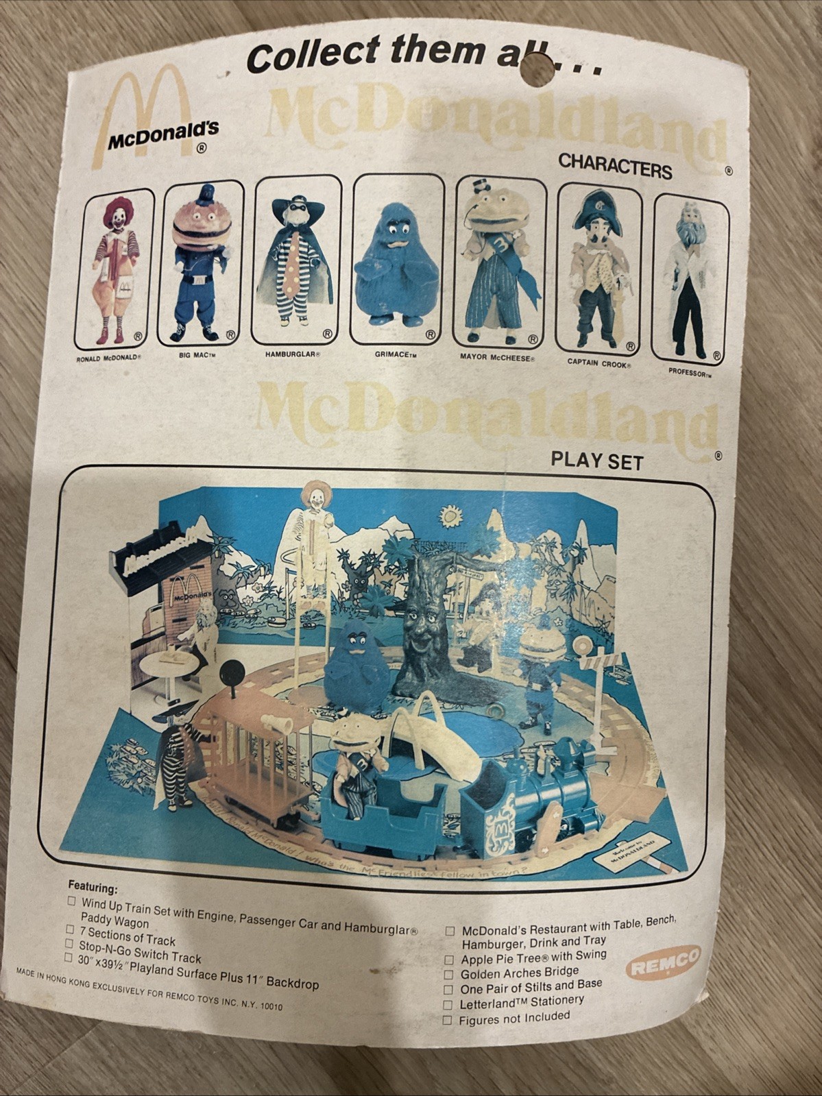 Vintage 1976 McDonaldland Hamburglar Figure (With Box)