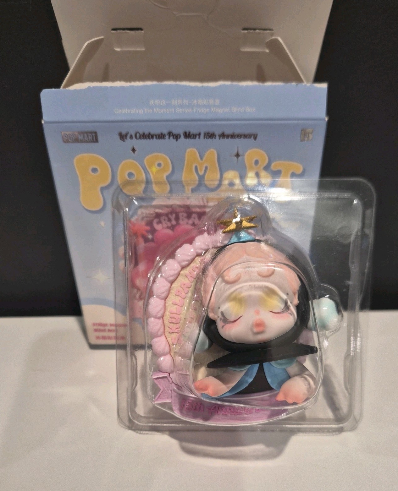 Pop mart Celebrating The Moment 15th Anniversary Series Fridge Magnet Skullpanda