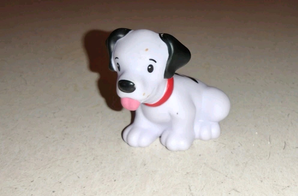 Mattel Little People 101 Dalmatian Figure Toy Black White 2012