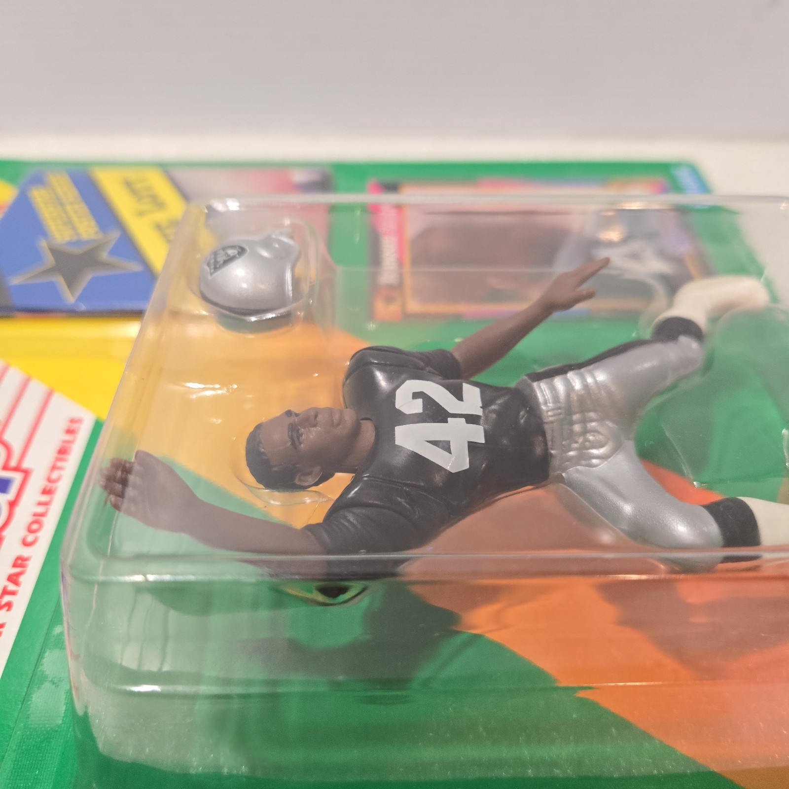 Kenner Starting Lineup Ronnie Lott 1992 Raiders Black Silver Poster Trading Card