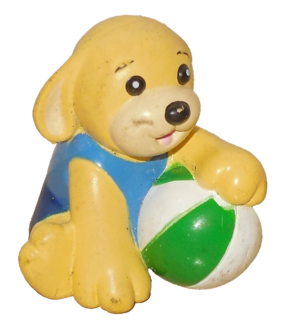 Ganz Webkinz Beach Boy Golden Retriever dog 2″ PVC FIgure rare HTF Cake Topper