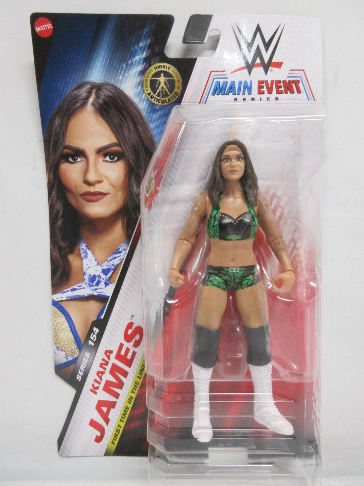 WWE Wrestling Main Event Series 154 Kiana James Action Figure [Chase] BRAND NEW!