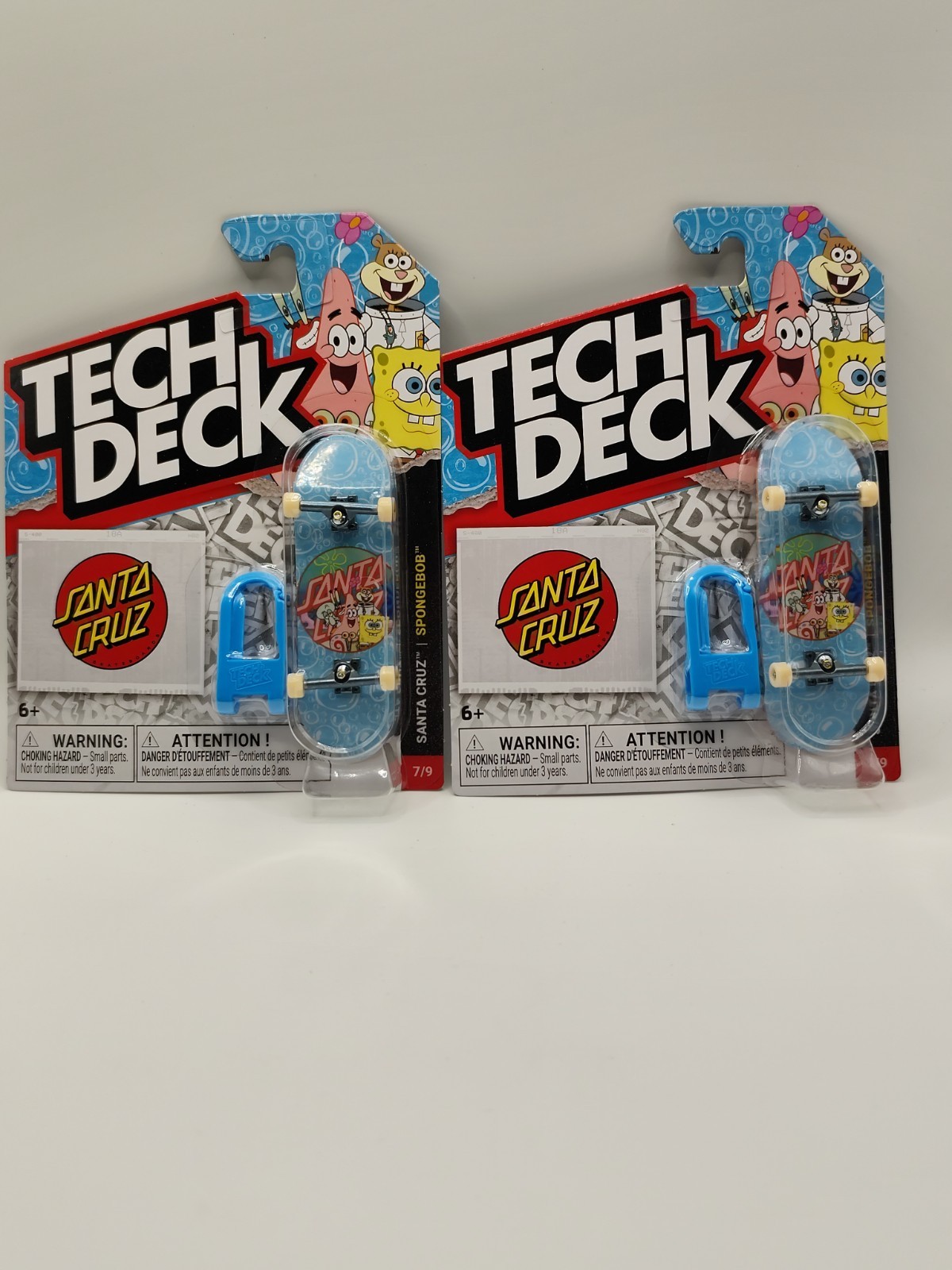Tech Deck Santa Cruz SpongeBob SquarePants Gang Fingerboard Lot Of 2 New 🔥🔥🔥