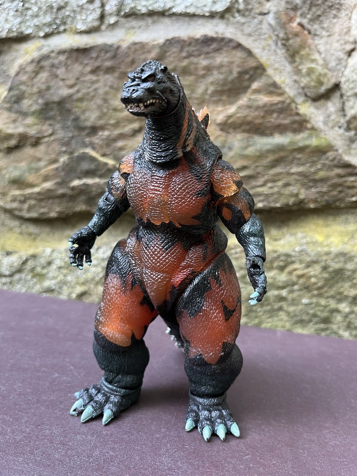 NECA Burning Godzilla Toho Classic Kaiju Action Figure Fodder Parts Damaged