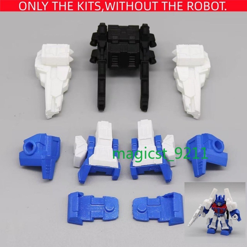 3D Printed Armor Set for Block Figure Upgrade Custom Accessory Model Kit Gift