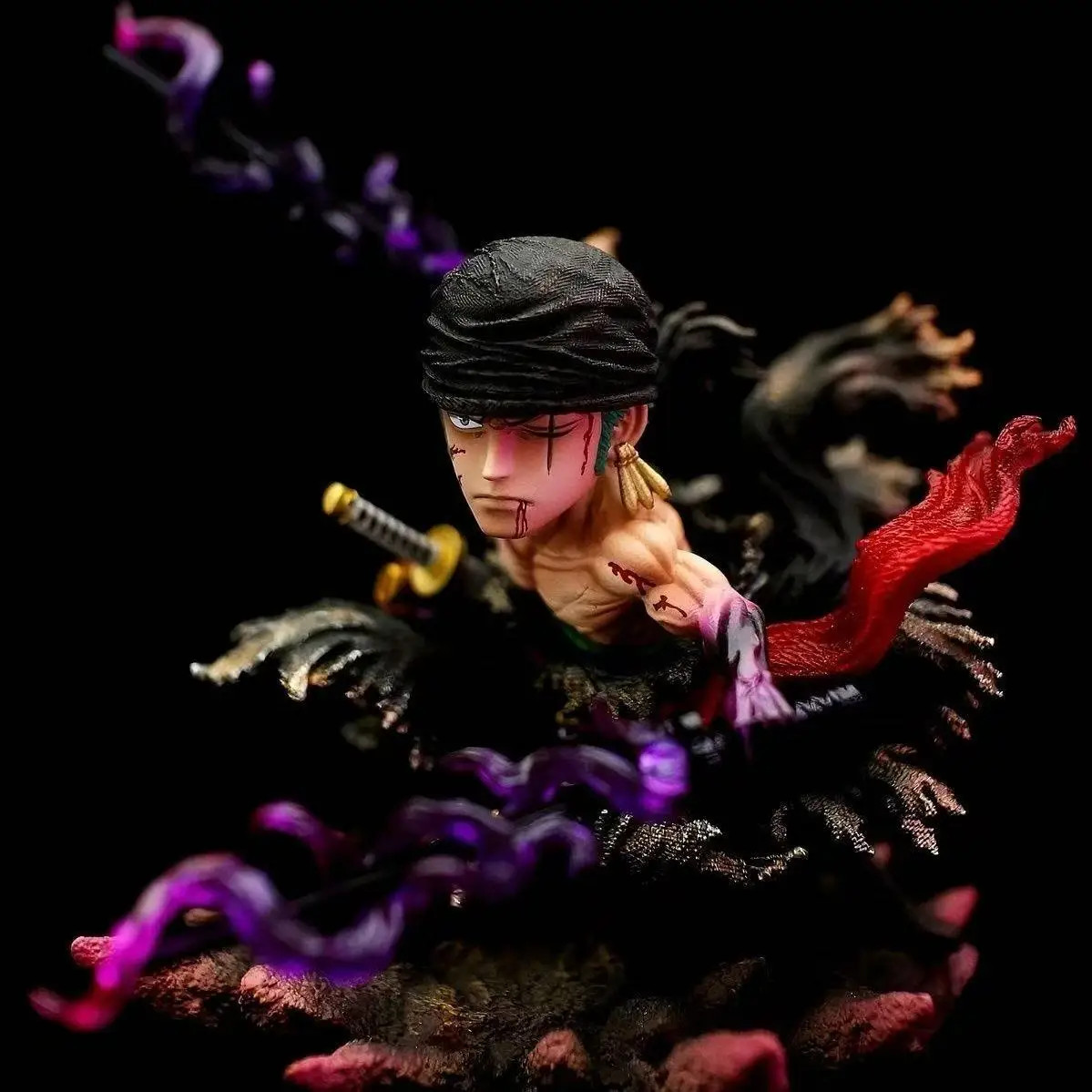 8cm One Piece Zoro Action Figure – Bandai PVC Model, Q Version Collectible