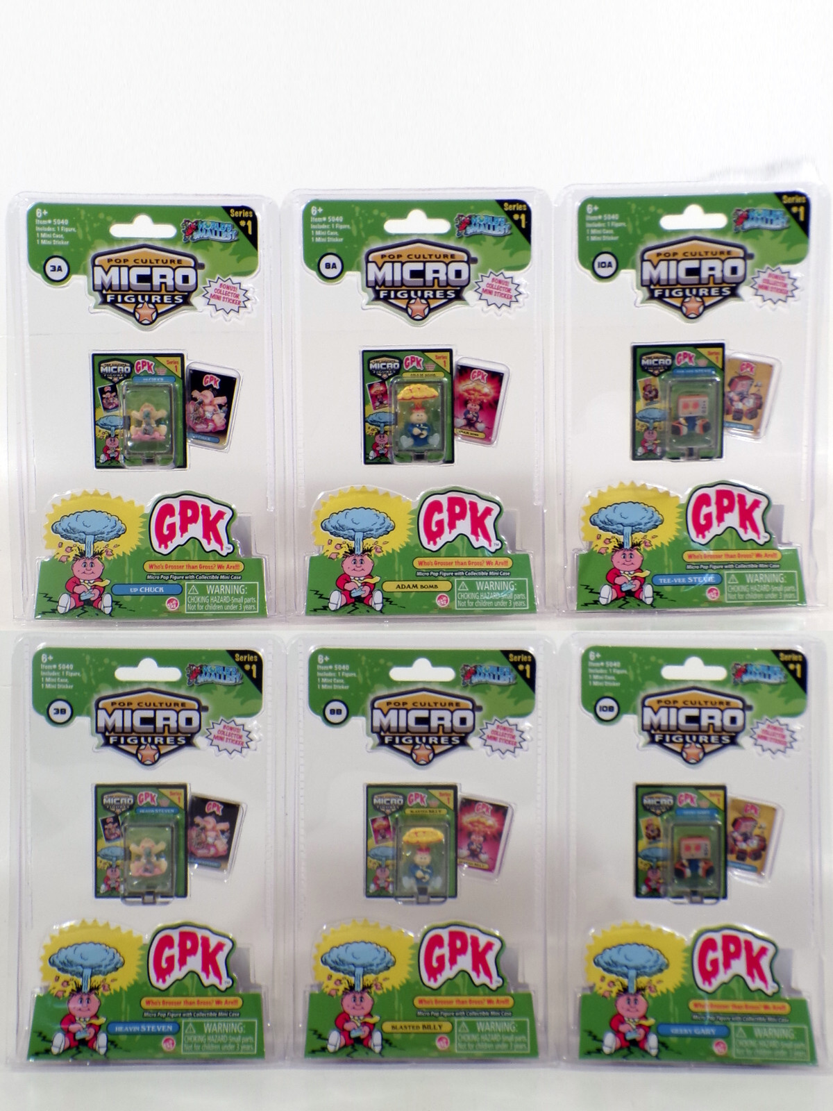 World’s Smallest Garbage Pail Kids Micro Figures GPK Adam Bomb – CHOOSE Figure