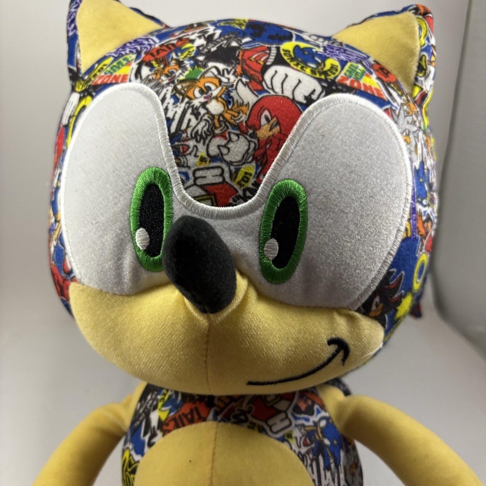 Sonic the Hedgehog LARGE 18″ Sticker Bomb Plush Stuffed Authentic SEGA Toy 2019