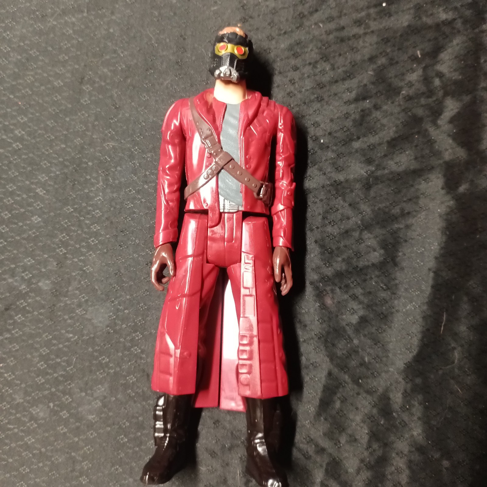 hasbro action figure star-lord guardians of the galaxy plastic red black gray