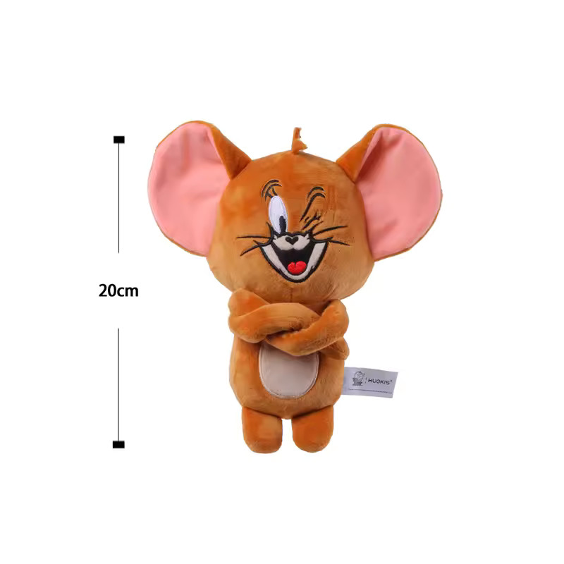 20cm Tom and Jerry Jerry Cartoon Plush Toy Soft Stuffed Animal Gift for Kids