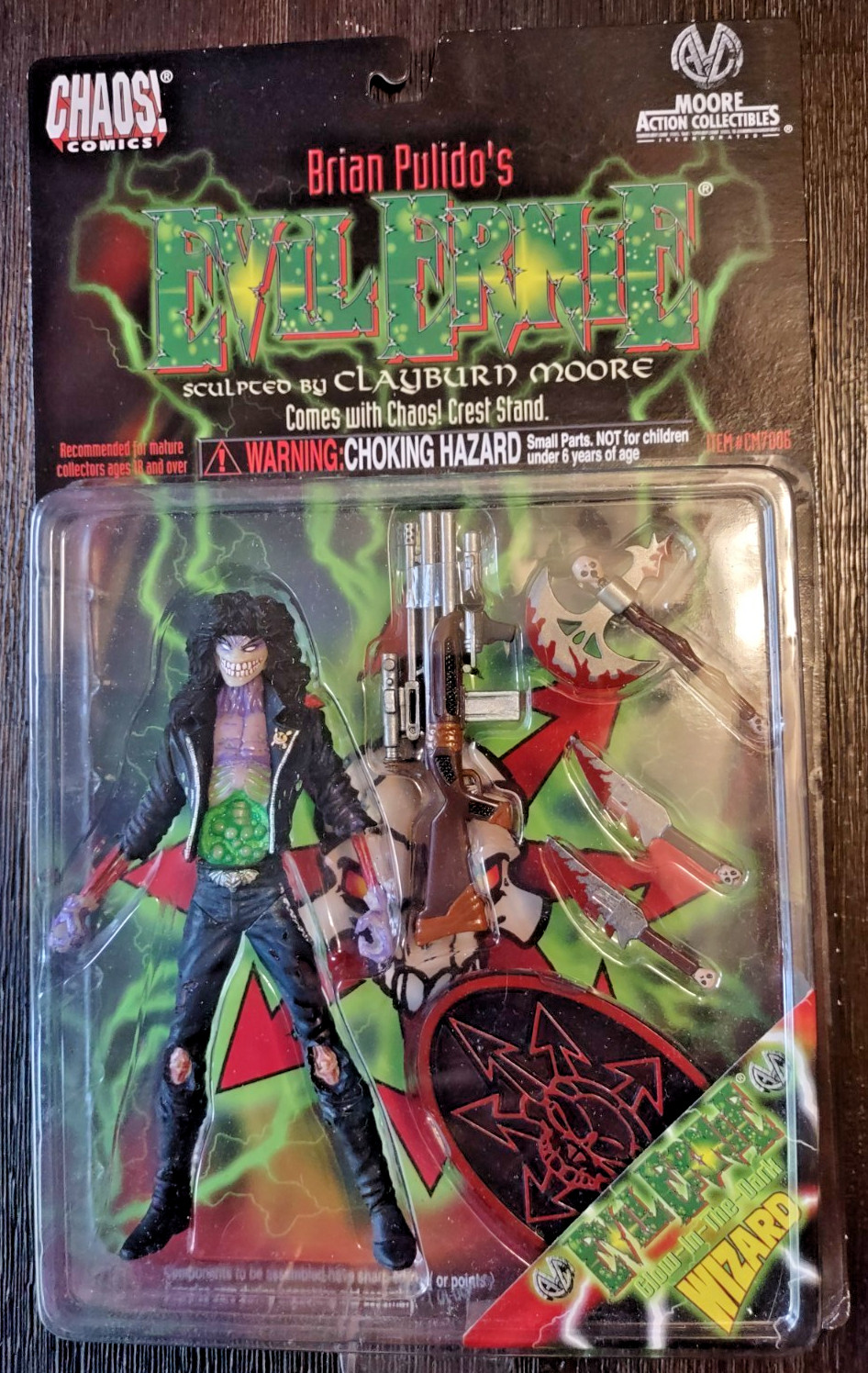 ? Evil Ernie Chaos! Comics Action Figure 1997 Glow In The Dark ? Lady Death ?