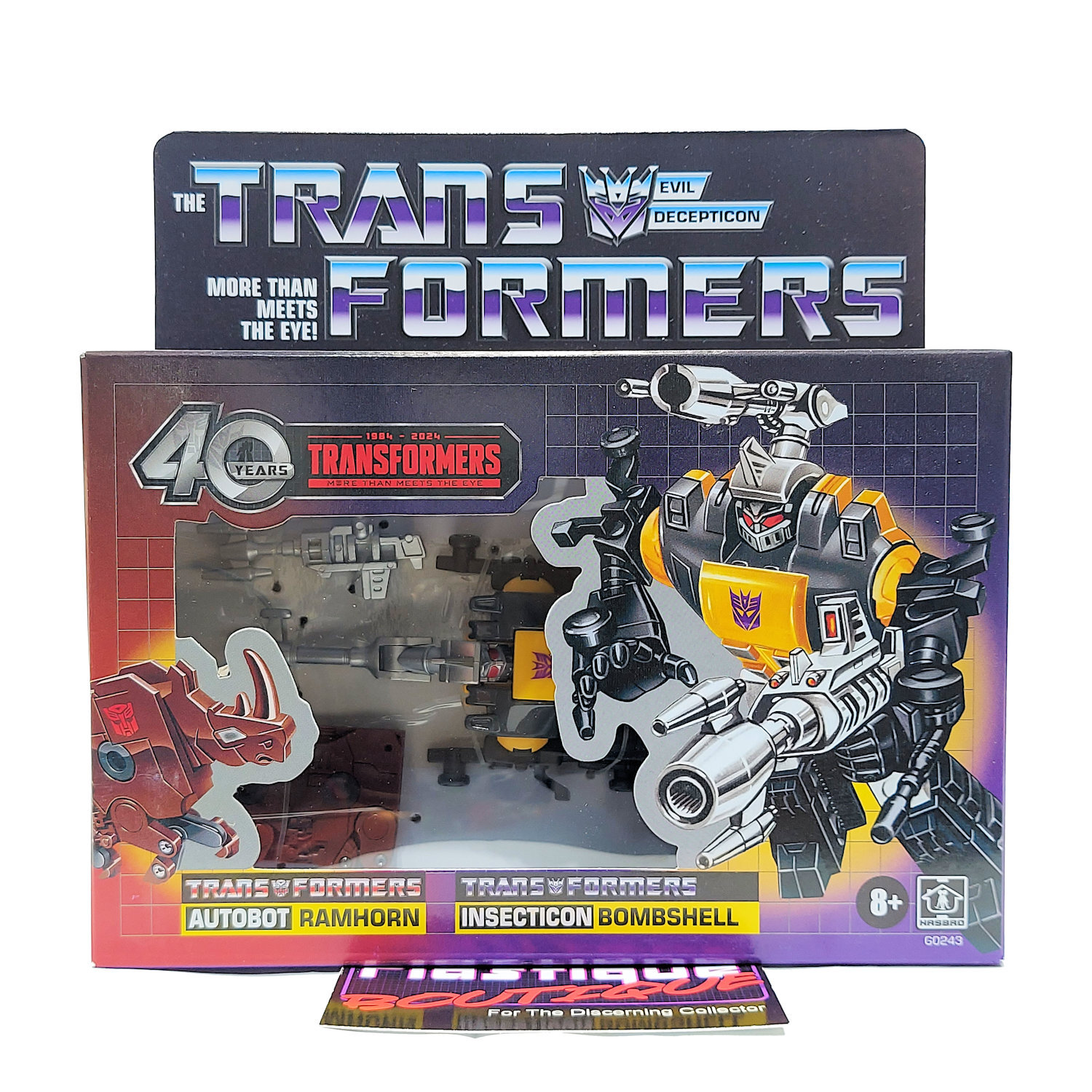 Transformers G1 Bombshell Ramhorn RETRO REISSUE WALMART INSECTICON CASSETTE 40TH
