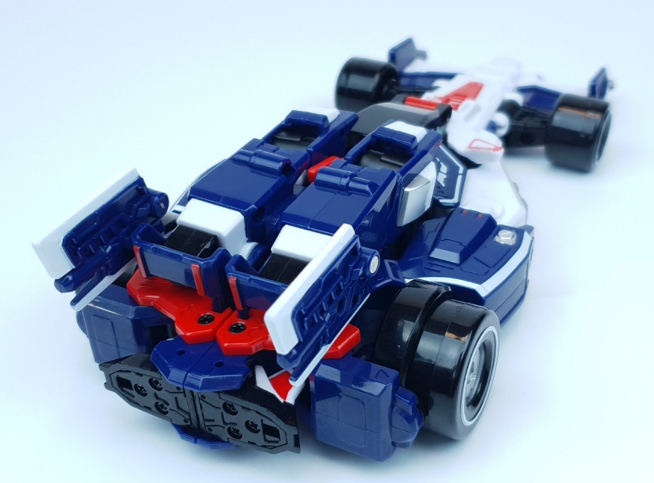 Metal Cardbot S FLASHVECTOR Race Car Transformer Robot Toy