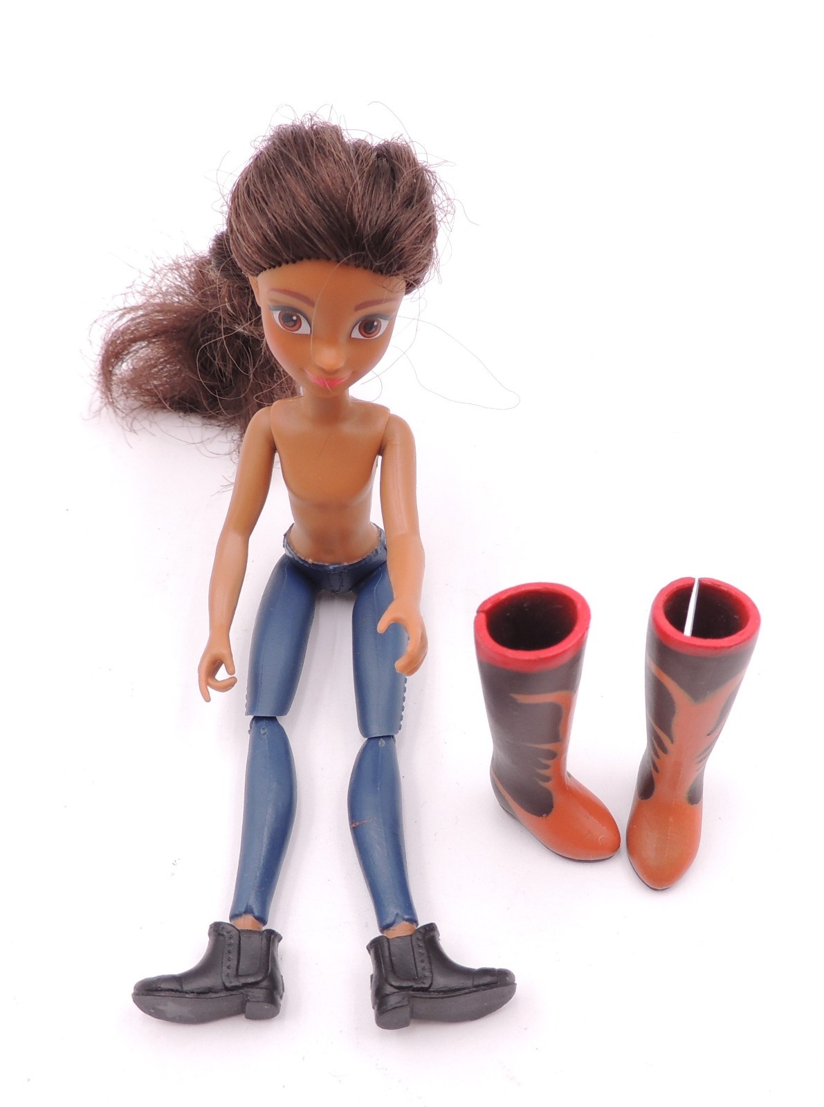 Mixed Lot: Dreamworks Spirit Riding Free Breyer Pru Doll & Lucky’s Cowboy Boots