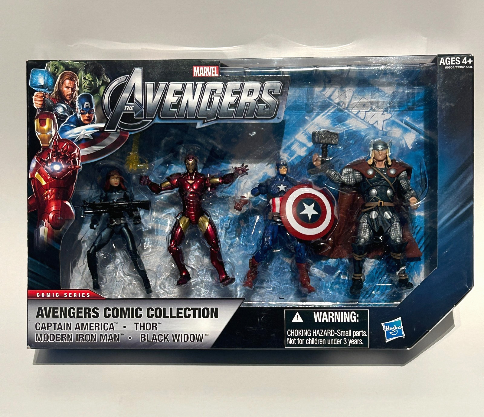 Marvel The Avengers Exclusive 4-Pack Set Captain America Thor Iron Man Black Wid