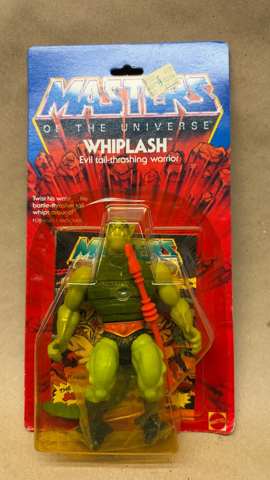 Vtg Original 1983 WHIPLASH MOTU Masters of the Universe No 4935 Sealed MOC