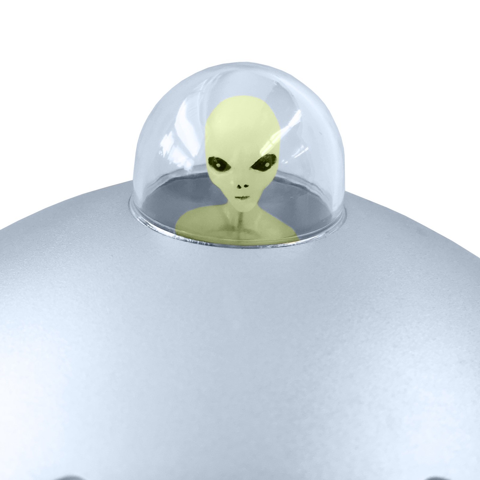Alien Glow-in-The-Dark UFO Space Ship and Bendable Action Figure Toy