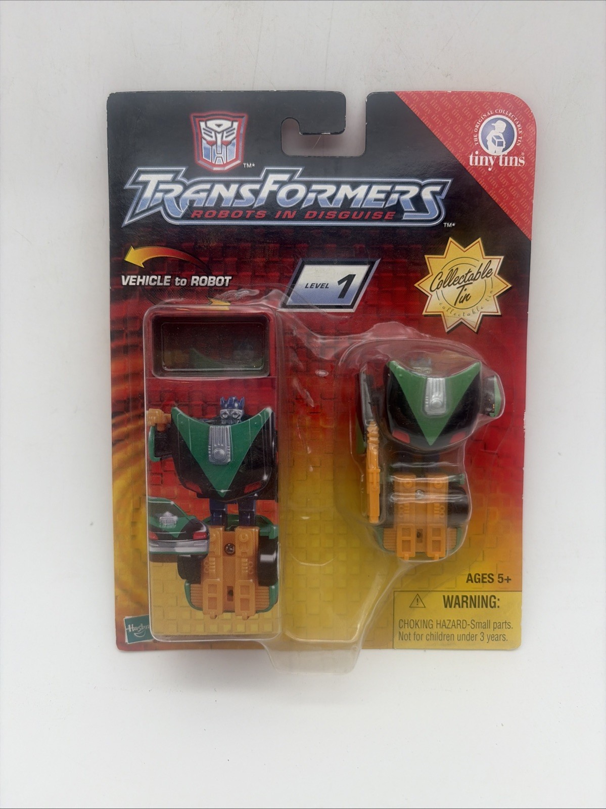 Tiny Tins Transformers Robots in Disguise Sideswipe figure – NEW