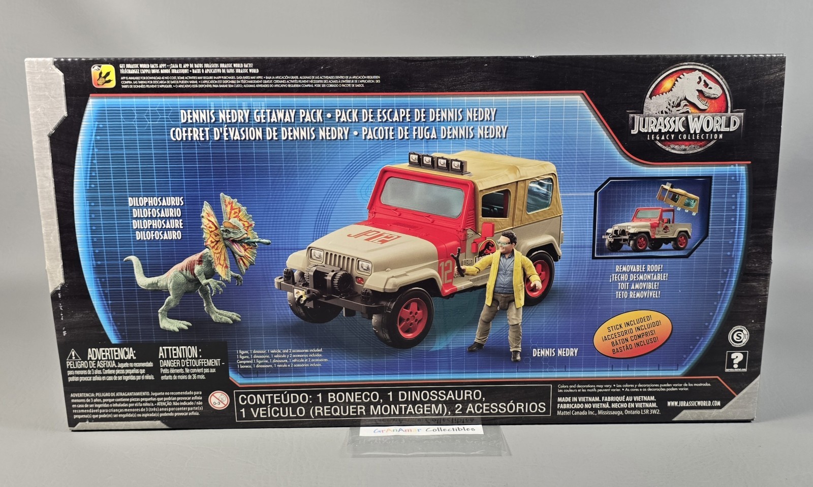 Jurassic World Legacy Collection DENNIS NEDRY Getaway Pack 2020 Exclusive GWY59