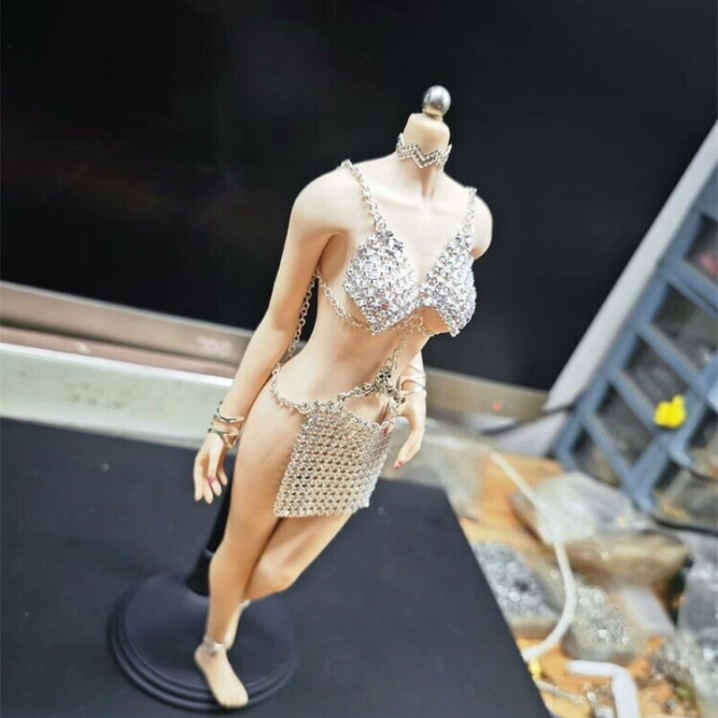 1Set 1:6 Scale Chain Outfit Clothes For Action Figure Body 12″ Female Toys