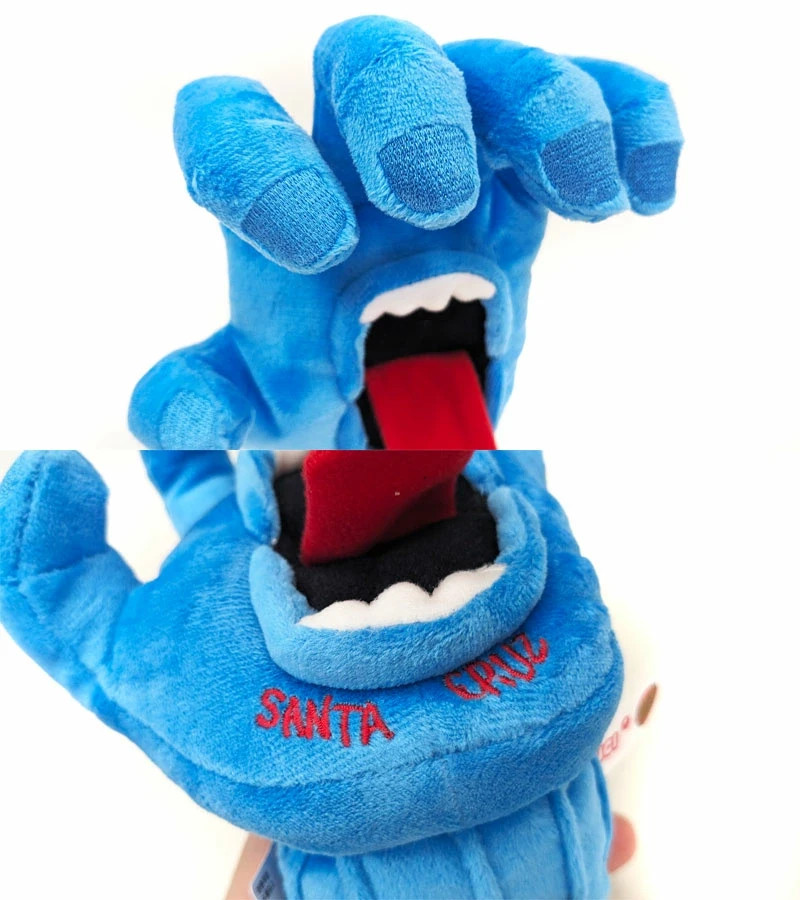 SANTA CRUZ × NICI Screaming Hand Soft Toy & Keychain Blue Polyester JAPAN NEW