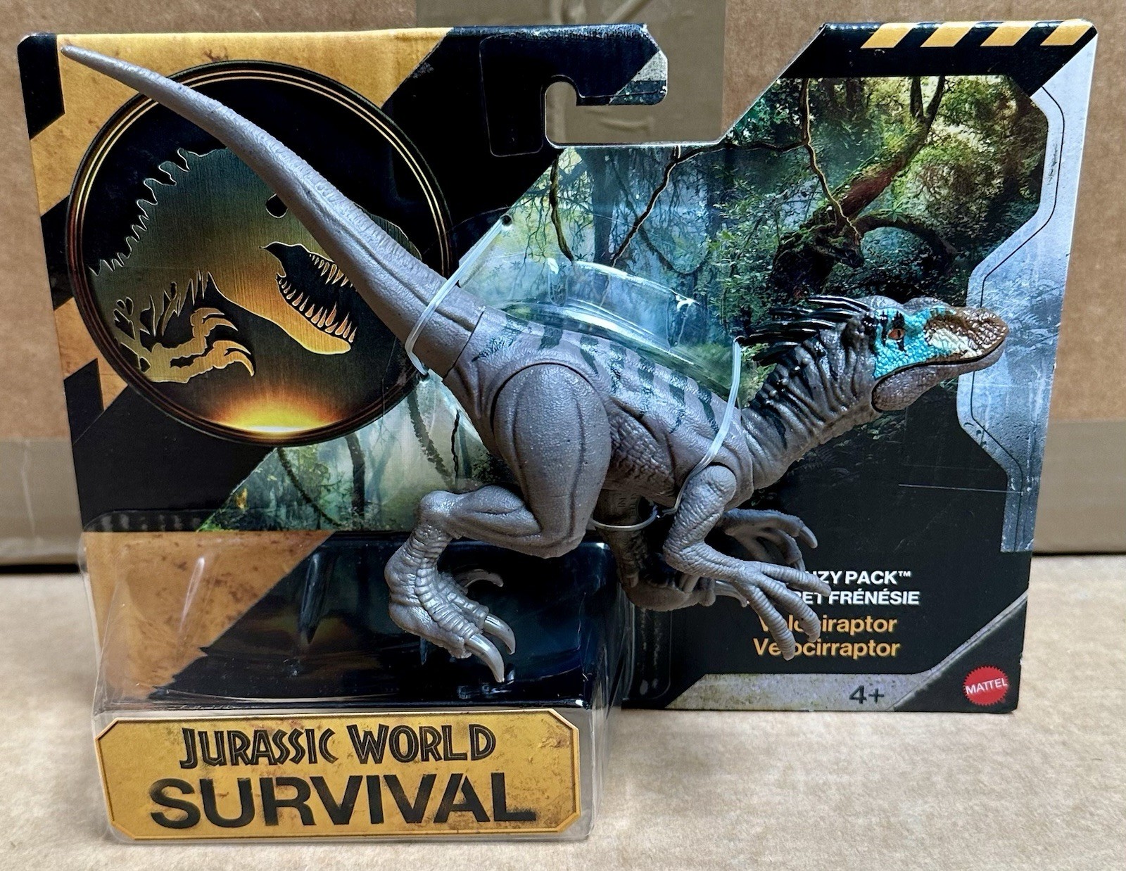 Jurassic World Survival Frenzy Pack VELOCIRAPTOR Dinosaur Action Figure