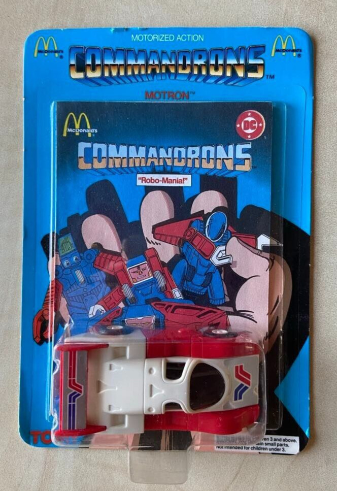 McDonald’s Commandrons Action Figure Motorized Toy Collectible Sealed New