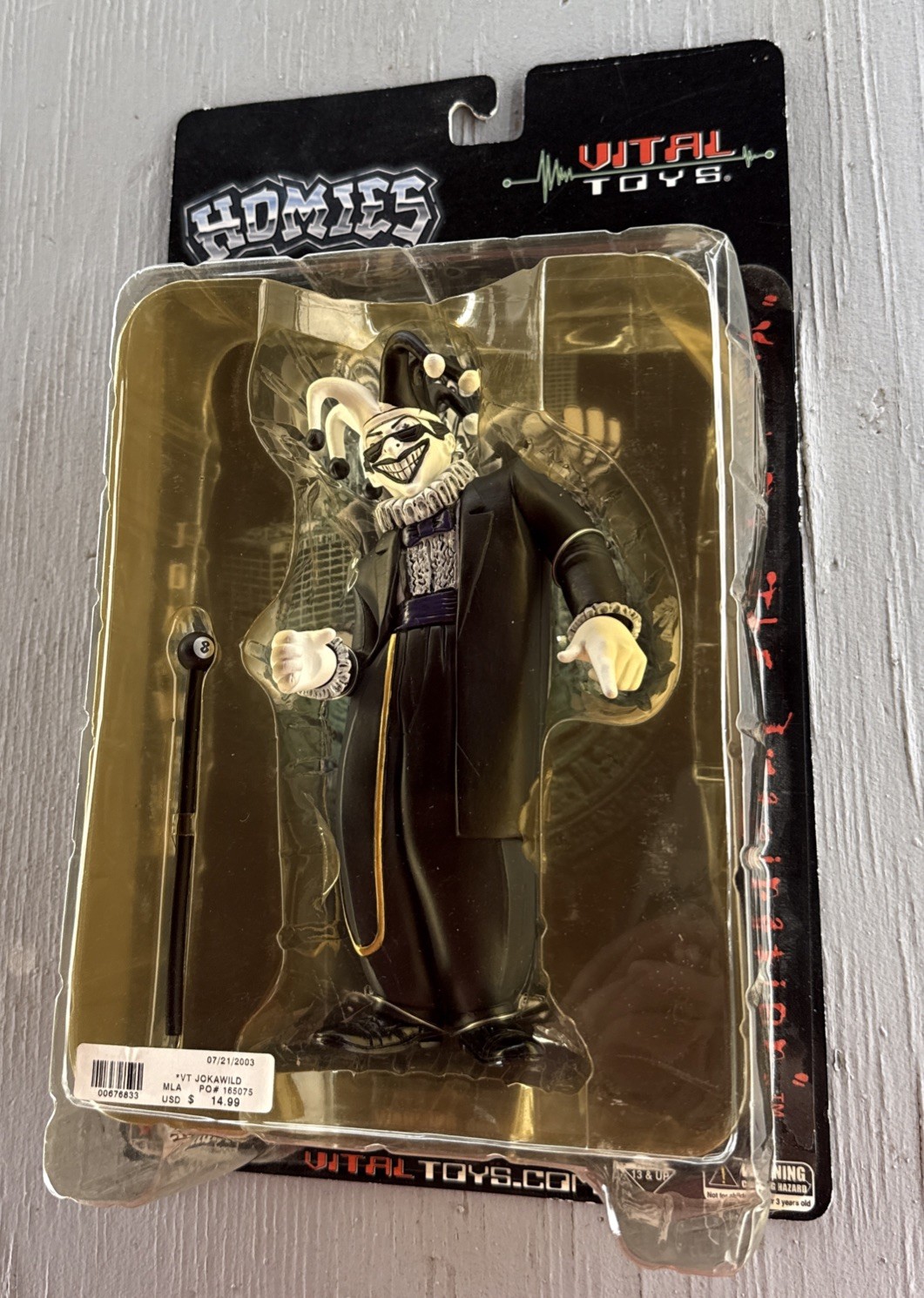 Homies Figure 7 Inch Series 1 Jokawild Action Figure Vital Toys 2003 RARE C PICS