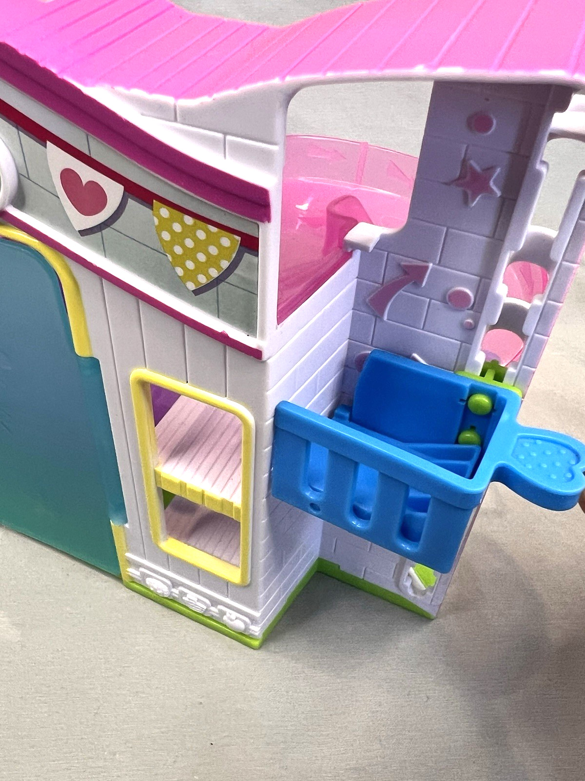 Shopkins Small Mart Grocery Store Playset 6 Pc Lot Cart Register Elevator