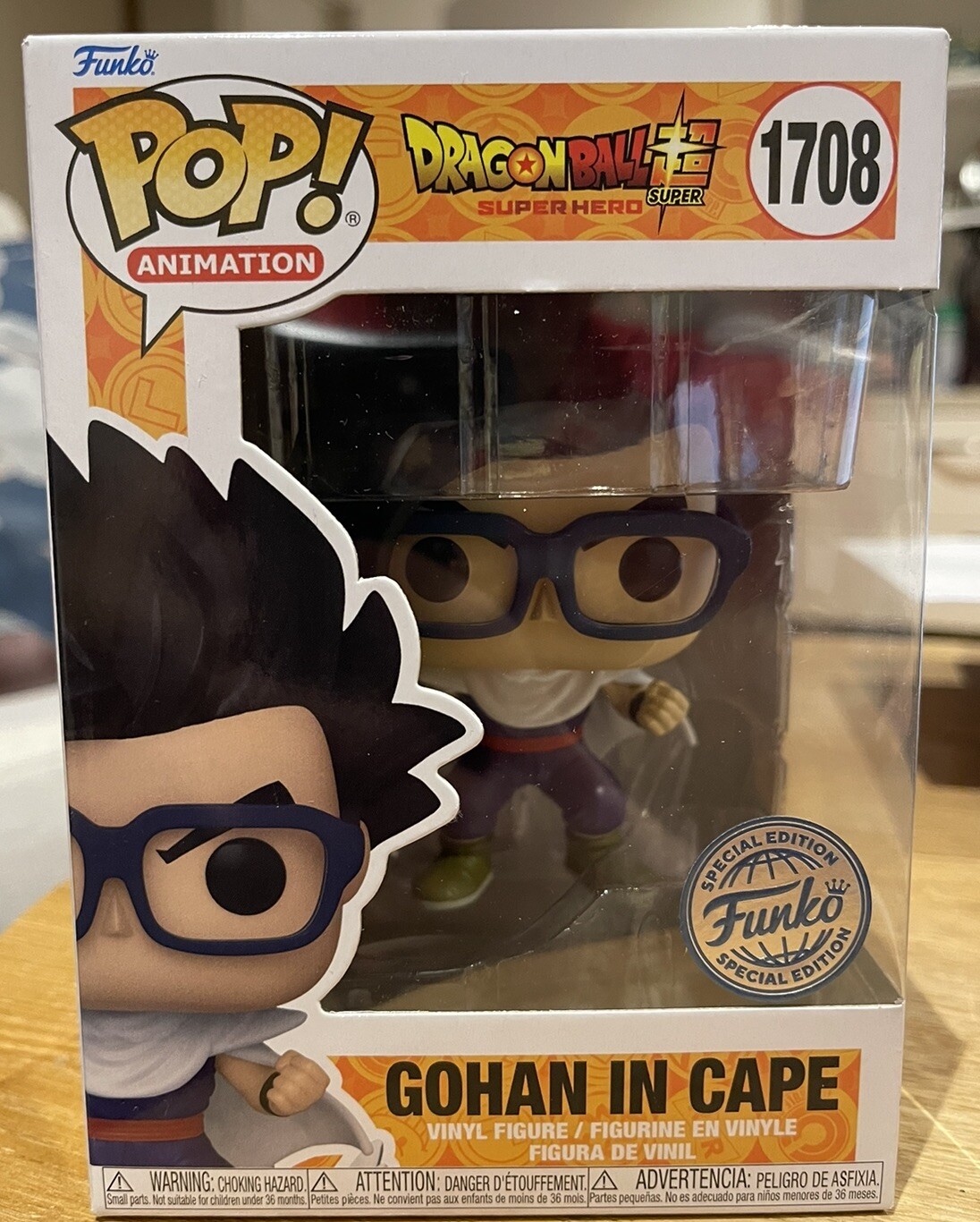 Dragon Ball Super #1708 Super Saiyan Gohan in Cape Funko Pop Vinyl Figure Common