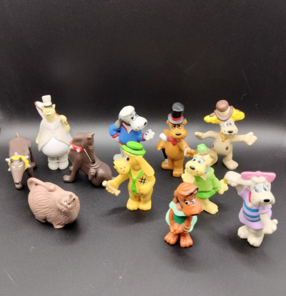 11 X Pound Puppies Miniatures Vintage 1986 Tonka Dog Cat Catcher Set Lot O 23