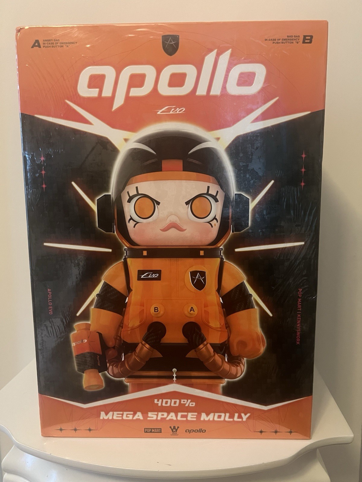 POP MART MEGA SPACE MOLLY 400% Apollo Figure | Sealed | Authentic- USA SELLER
