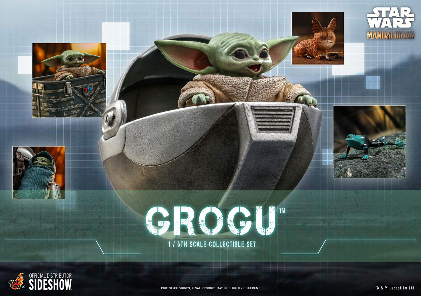 Star Wars Hot Toys TMS043 Grogu Sixth Scale Figure – 2022 The Mandalorian