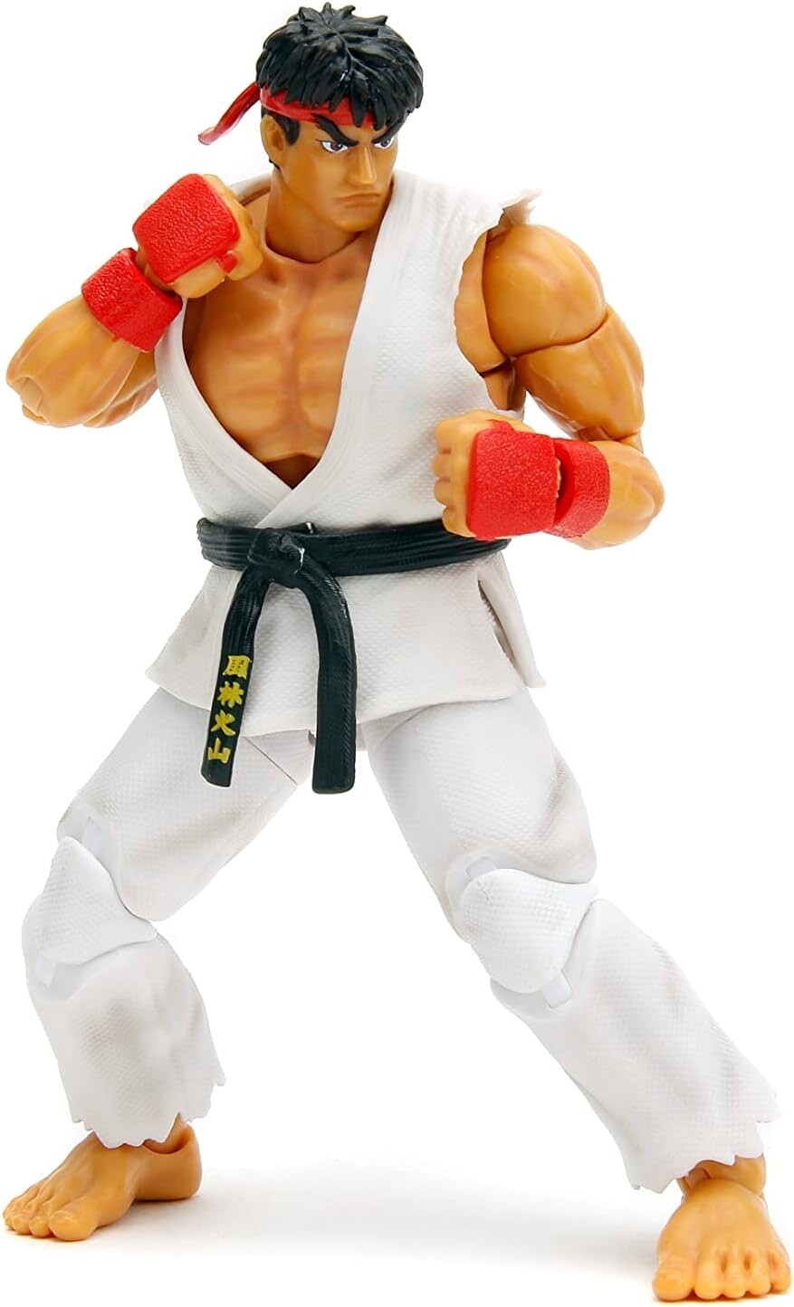 Jada Toys Street Fighter II 6″ Ryu Action Figure, Toys for Kids and Adults