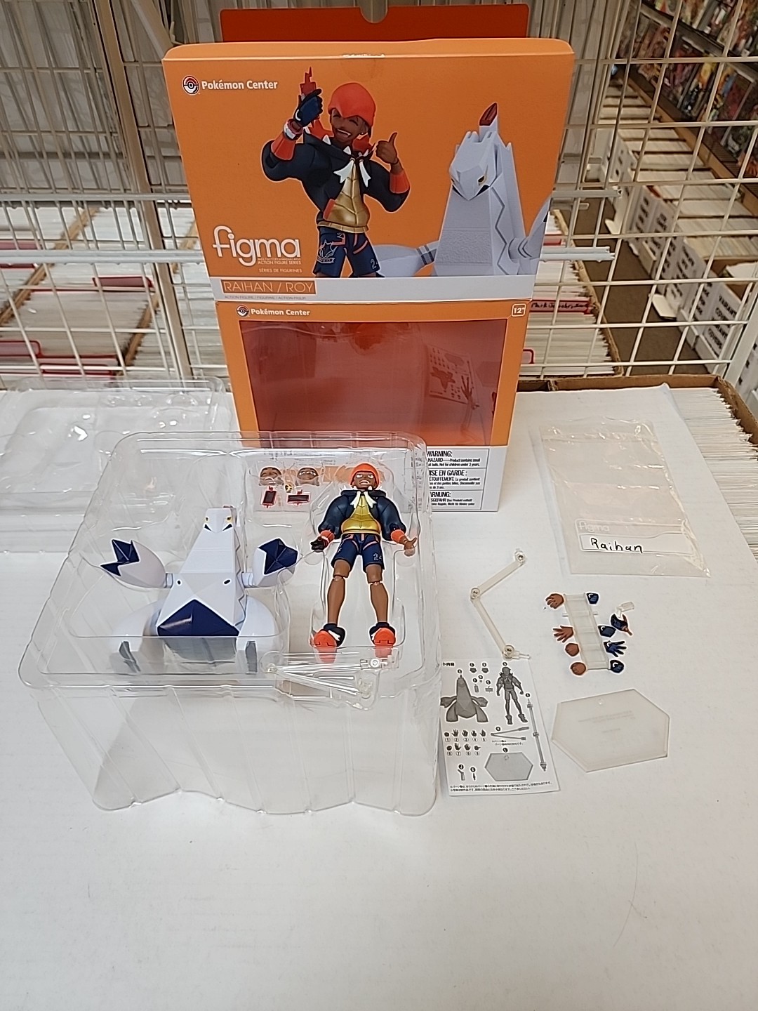 Good Smile Max Factory Figma Pokemon Center SP-137 Raihan/Roy Complete Used