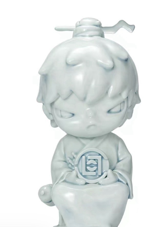 Hirono × CLOT-Yin-yang Ceramic Incense Burner Celadon Rare Pop Mart Collectible