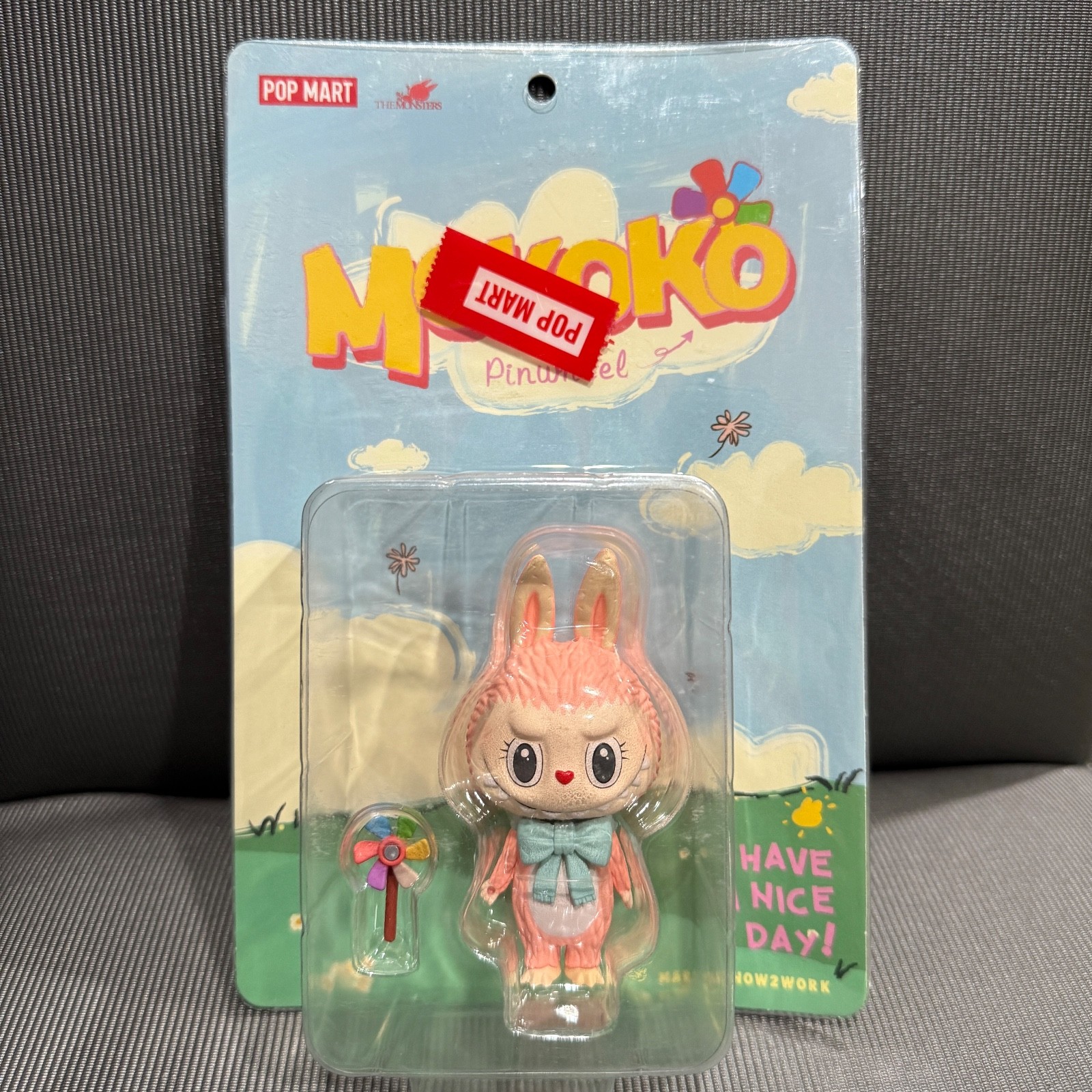 RARE NEW POP MART LABUBU MOKOKO PIN WHEEL 100% FIGURE THE MONSTERS