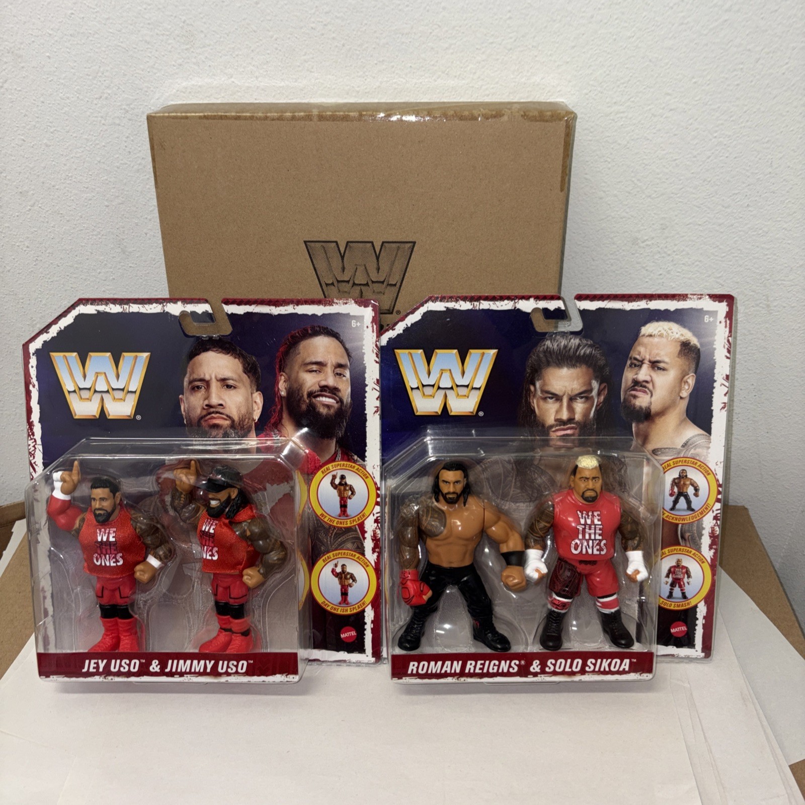 Bloodline Wwe Retro 4-pack Roman Reigns, Solo Sikoa, Jey Uso, Jimmy Uso, New